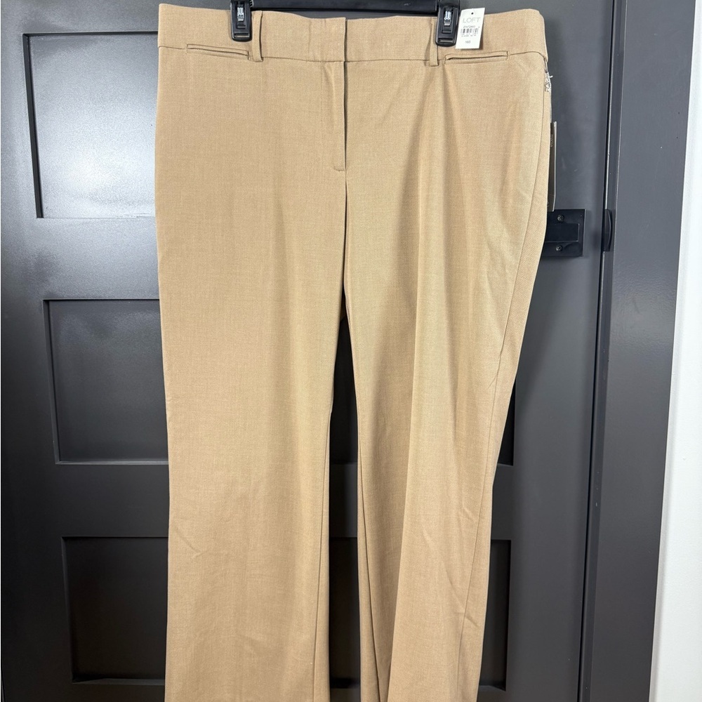 LOFT Tailored Tan Trousers Women’s 16S Office NWT!